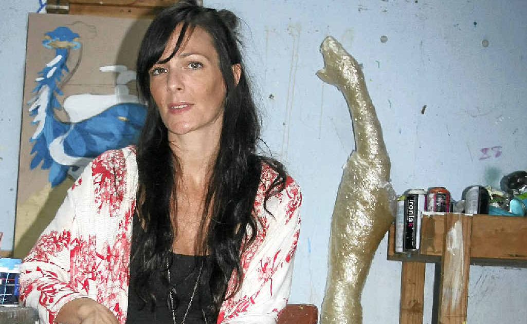 EXHIBITION: Artist Nikky Morgan Smith in her Eureka studio. EXHIBITION: Artist Nikky Morgan Smith in her Eureka studio.